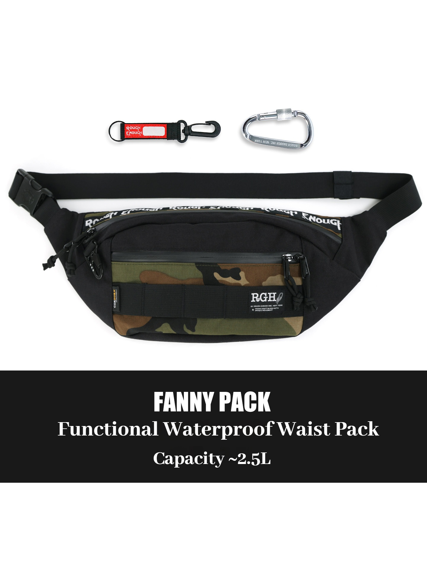 Fishing Bag Waterproof - RGH Camo Tactische Functionele Heuptas Waterdichte