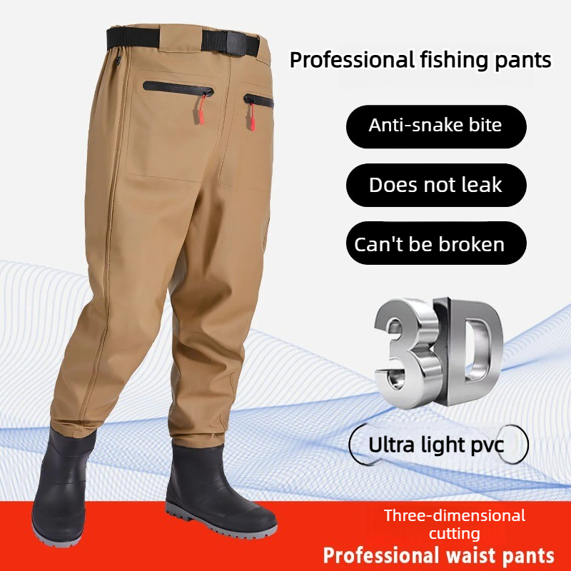 Fishing Waders - Waterdichte vissersbroeken voor heren, nylon halfhoge