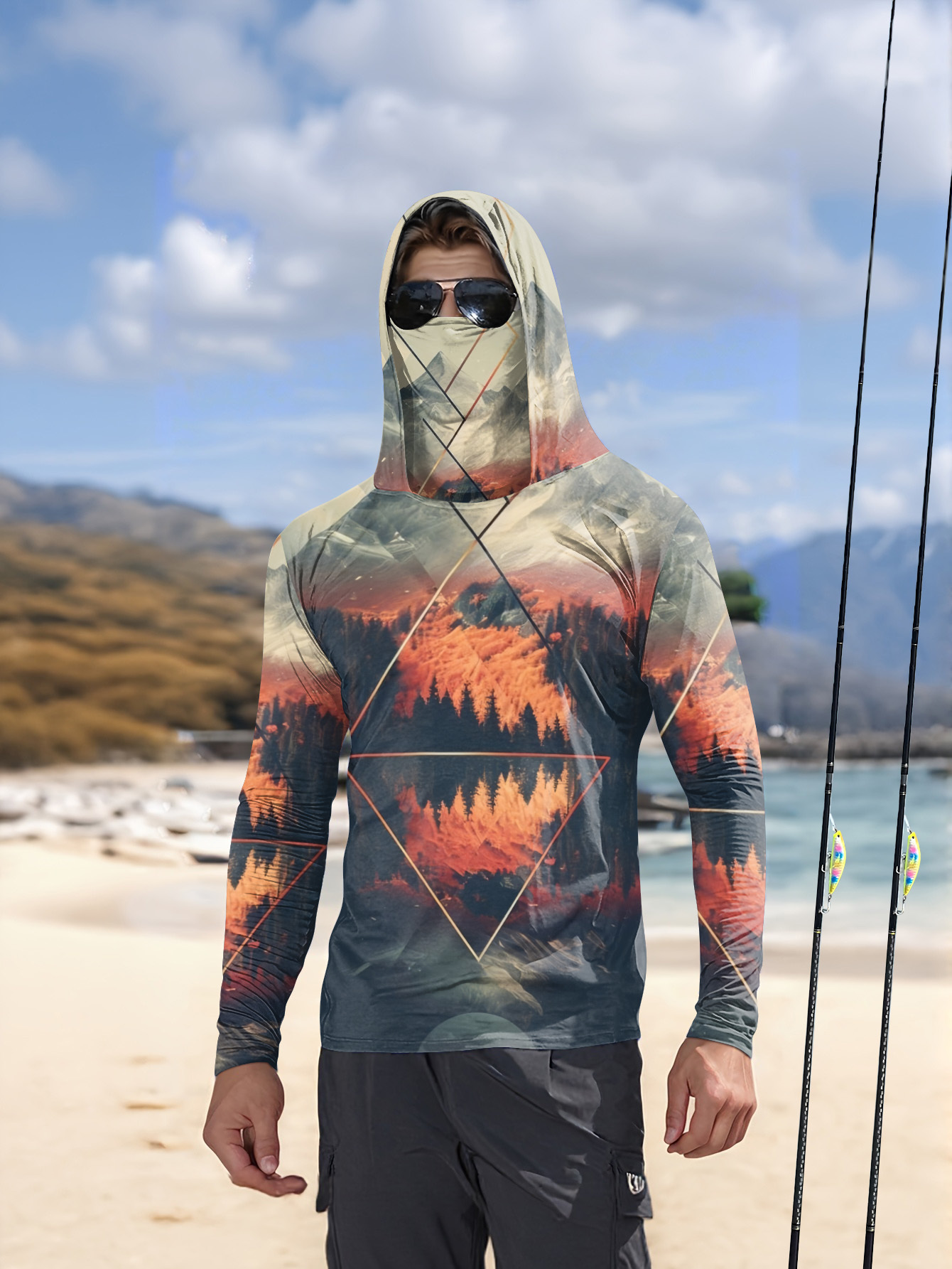 Outdoor heren vissershirt met  - Fishing Mask Sun Protection recensie en prijs