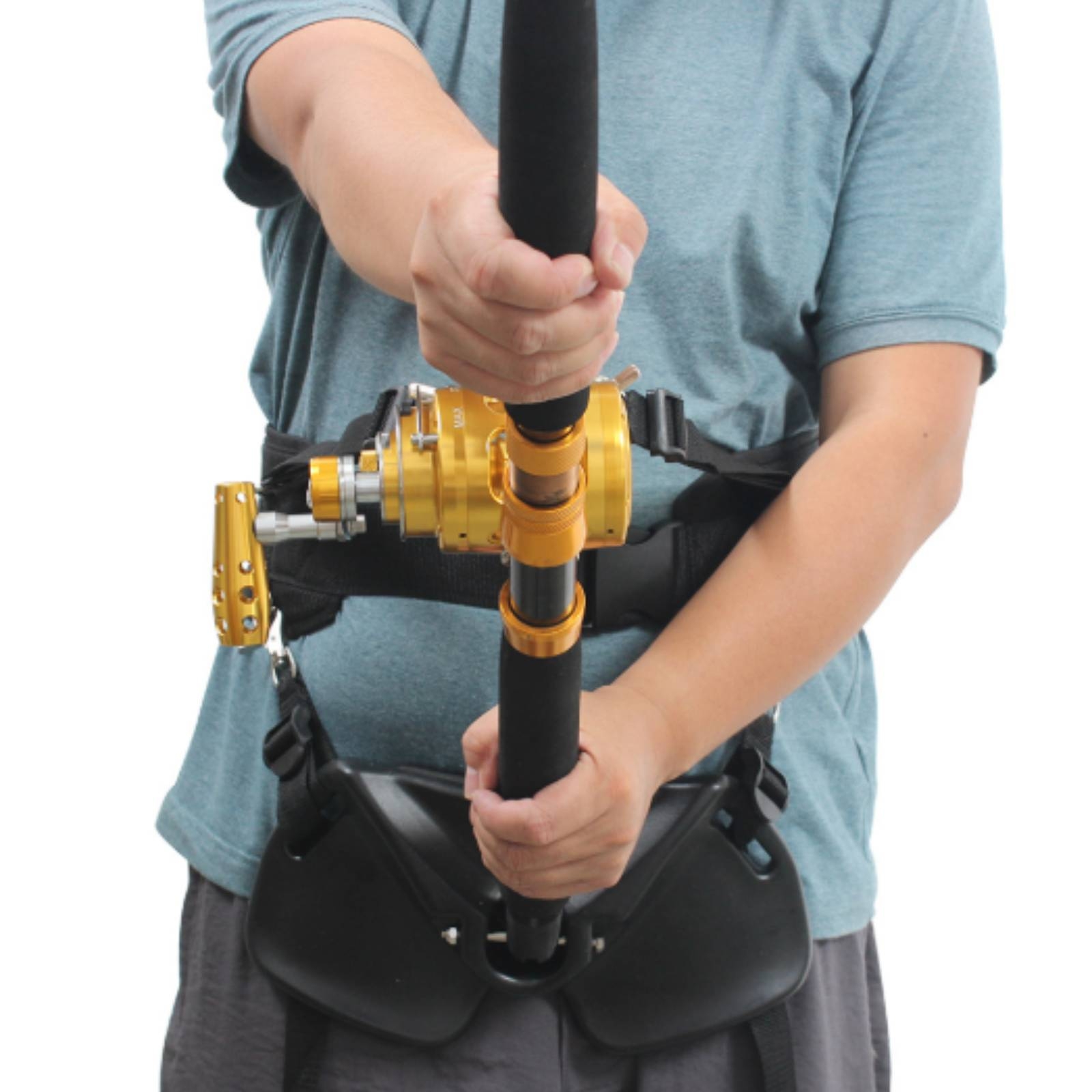 Visserij-heupsteunharnas, last - Fishing Belt recensie en prijs
