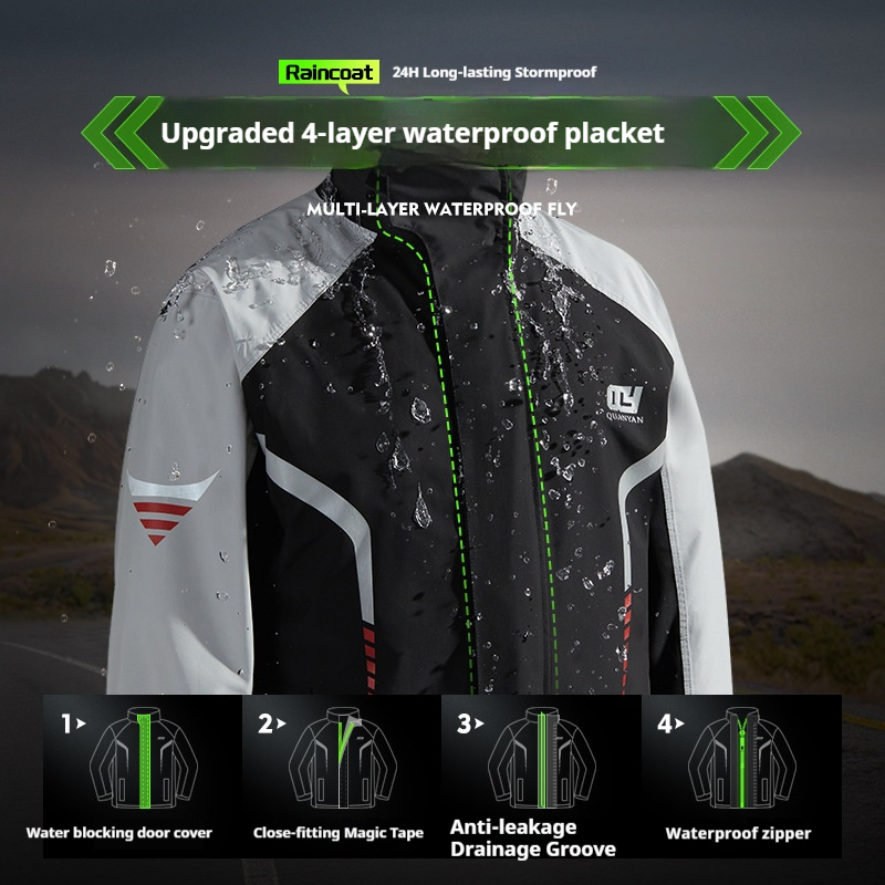 Speciaal motorpak, verdikte, v - Fishing Rain Suit recensie en prijs